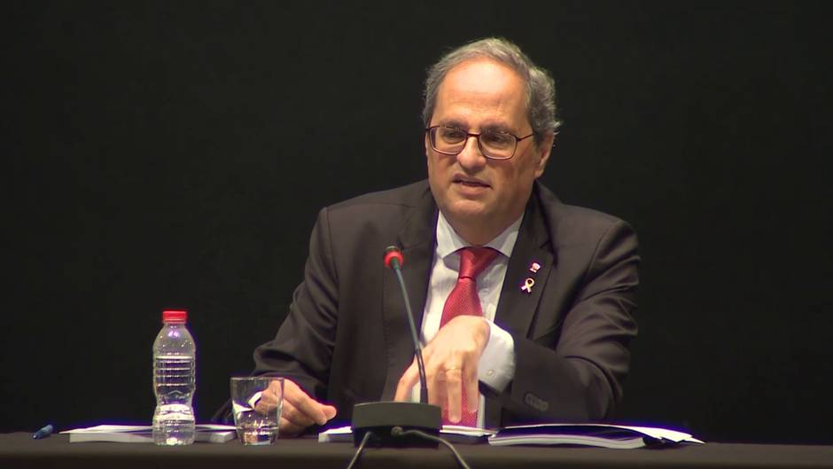 Torra llama a los empresarios a "rebelarse" por las infraestructuras