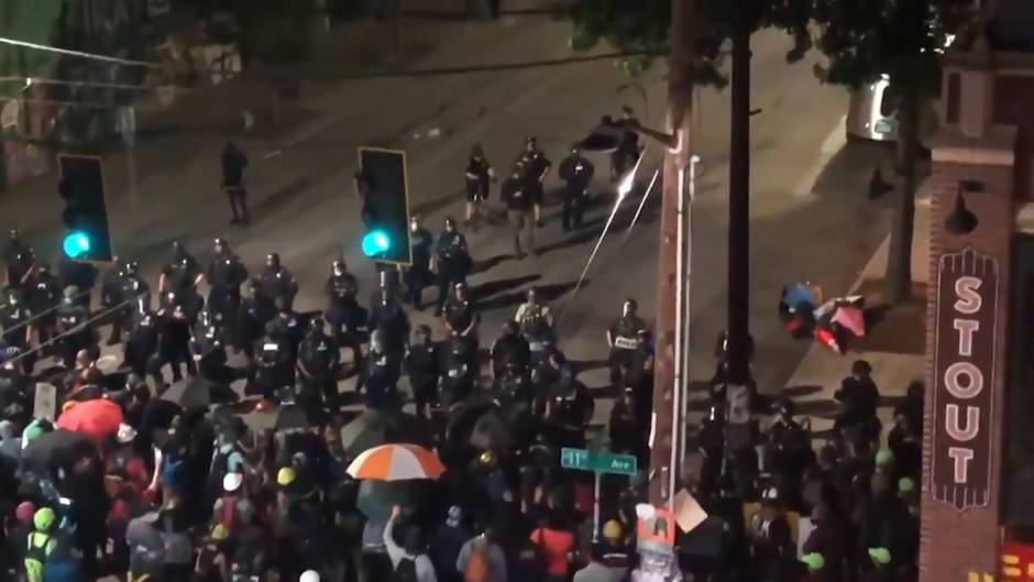 Las protestas originadas en Seattle se saldan con 45 detenciones