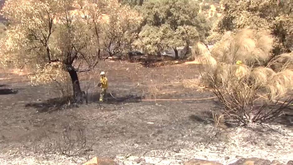 Controlado el incendio forestal de Cumbres Mayores, en Huelva
