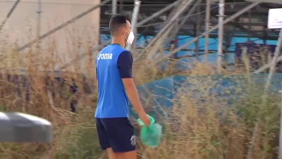 Los jugadores del Fuenlabrada vuelven a calzarse las botas tras el confinamiento