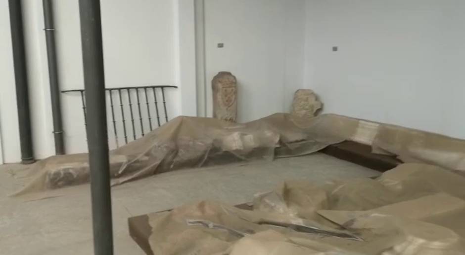 Las piezas arqueológicas de Santa Clara, abandonadas en un almacén