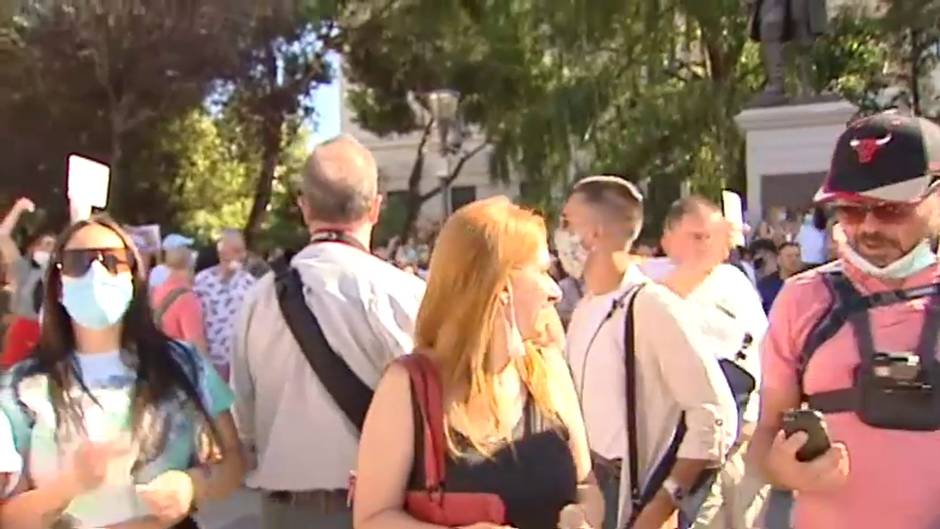 La Policía trabaja para identificar a los asistentes a la manifestación negacionista del Covid-19