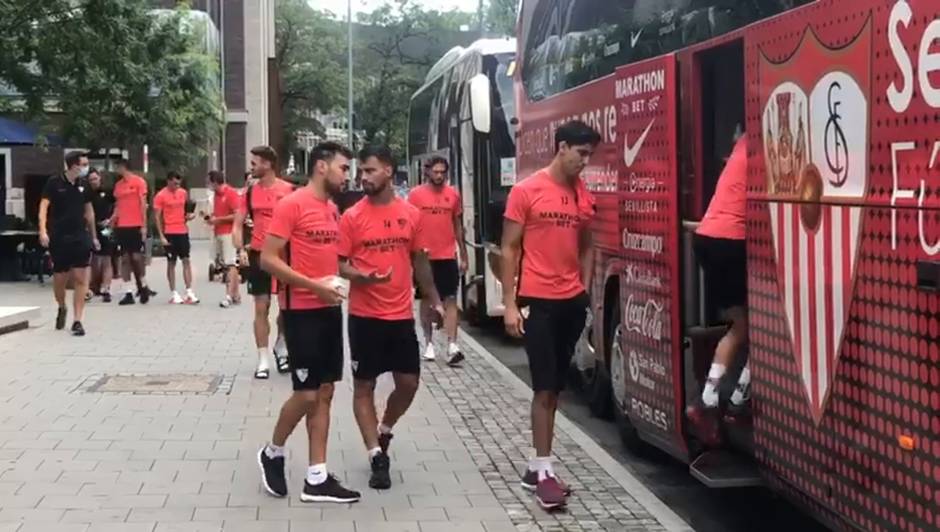 Los jugadores del Sevilla FC, en su concentración de Alemania