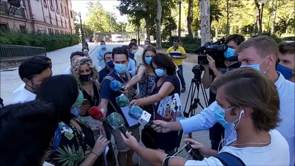 Protesta de los alcaldes de la provincia de Sevilla