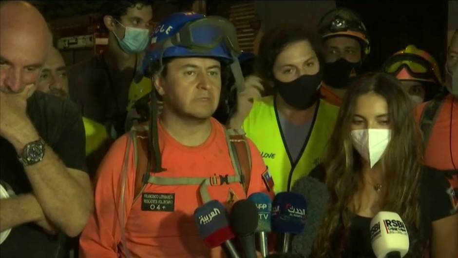Un equipo de rescate chileno desplazado a Beirut descarta hallar vida entre los escombros
