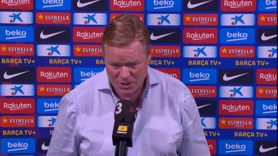 Koeman sobre Suárez: "Respetamos el contrato de cada jugador y si se queda en el Barça es uno más de la plantilla"