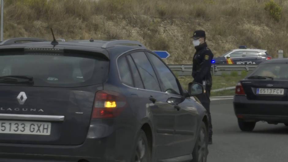 Control de Policía Nacional y Local en Miranda de Ebro por el confinamiento