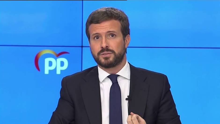 Casado sigue sin desvelar el voto del PP en la moción de censura de Vox