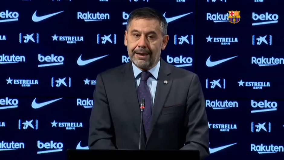 Bartomeu dice que nunca se la pasado por la cabeza dimitir