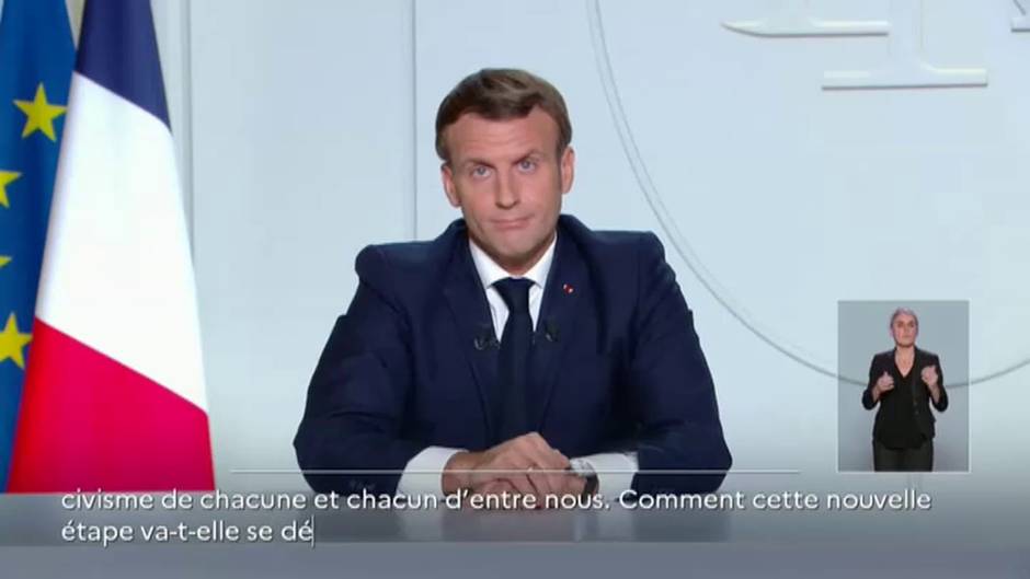 Macron anuncia la vuelta al confinamiento en toda Francia desde el viernes