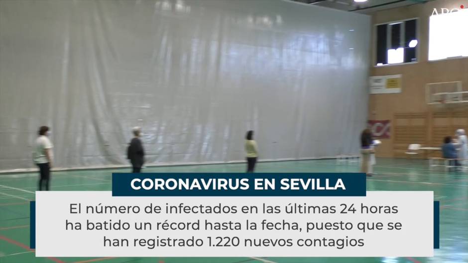 Sevilla registra un solo muerto pero récord de contagios en las últimas 24 horas