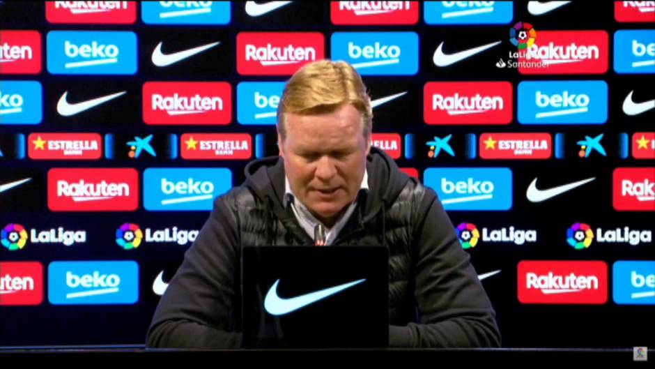 Koeman asegura que Messi sufría "unas molestias" y "no estaba en condiciones" de ser titular