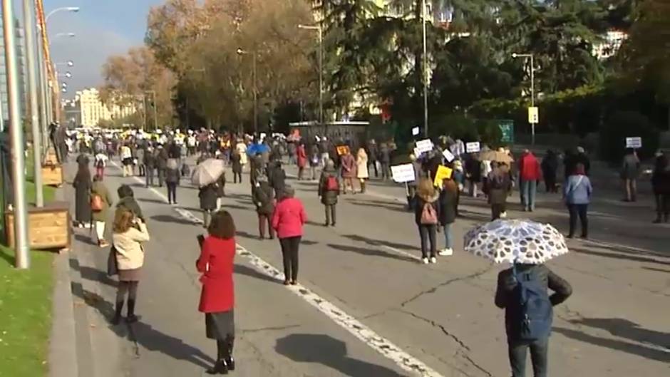 Miles de personas salen a la calle en Madrid para reivindicar la Sanidad Pública