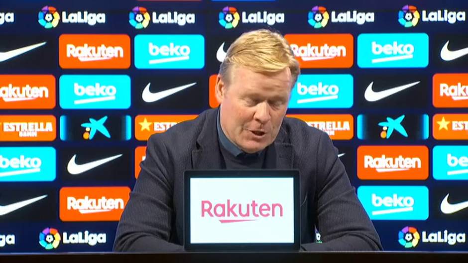 Koeman: "Nuestra primera parte hay sido muy buena en todos los sentidos"