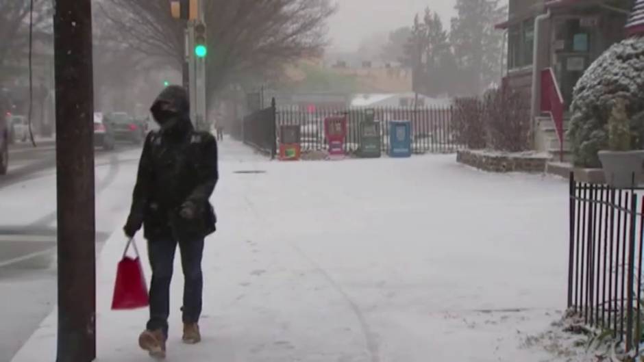 Primera nevada en Estados Unidos