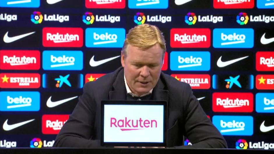 Koeman sobre si el Barça se ha despedido de La Liga: "Todavía no, es una temporada muy complicada"