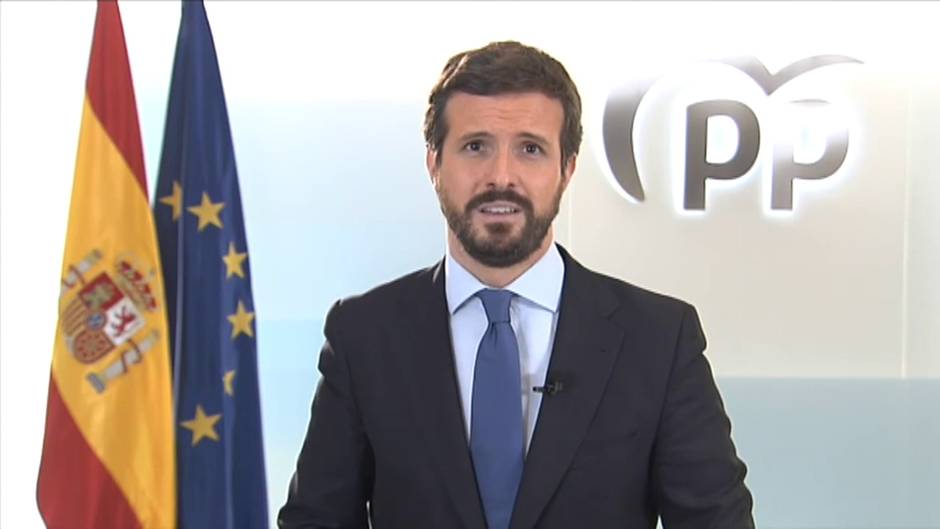 Casado destaca el mensaje de "esperanza, unidad e ilusión" del rey "en estos momentos tan difíciles"