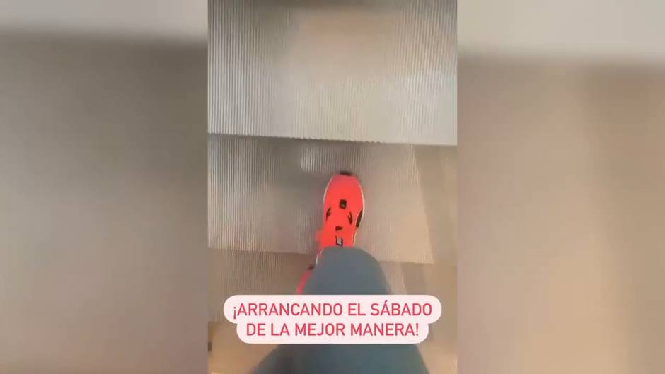 Tamara Gorro trabaja en el gimnasio para cumplir su objetivo