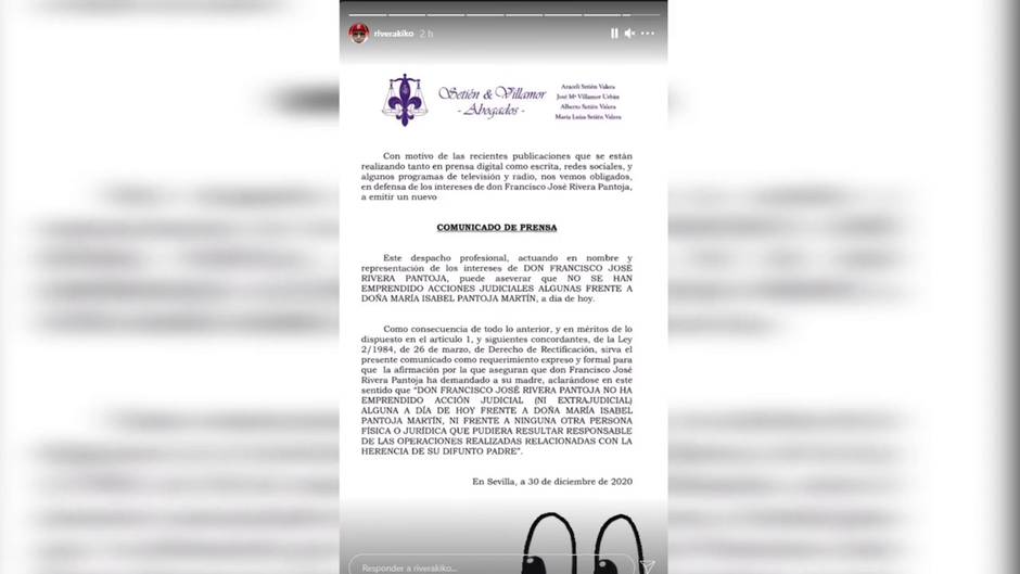 Kiko Rivera niega que haya emprendido acciones judiciales contra su madre