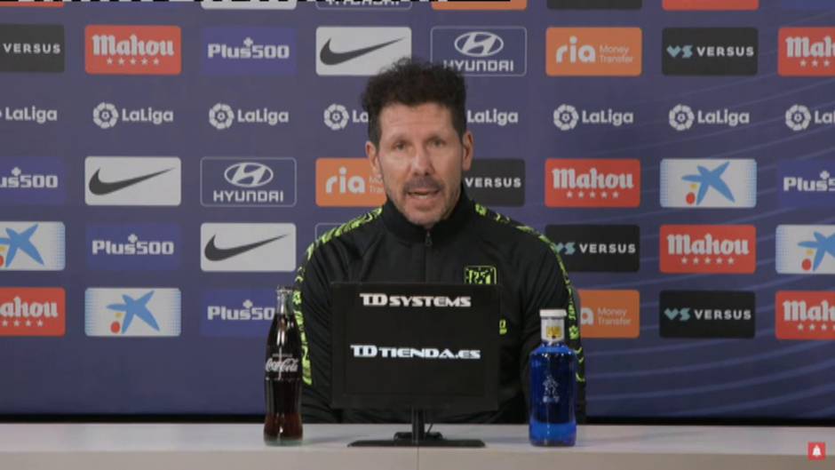 Simeone sobre el Cornellá: "Nos pondrá las cosas difíciles"