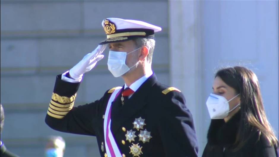 Los reyes presiden la Pascua Militar en el Palacio Real de Madrid