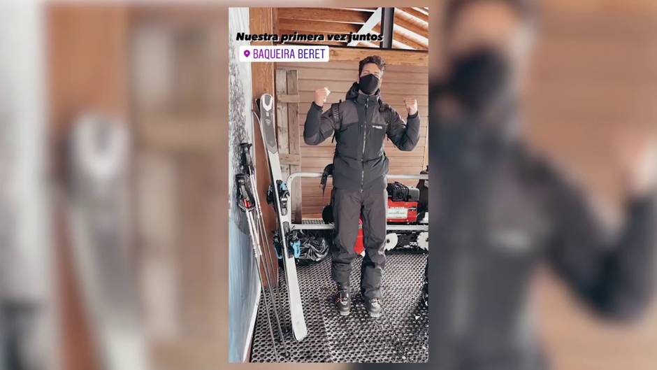 Carla Barber y Diego Matamoros disfrutan de Baqueira Beret