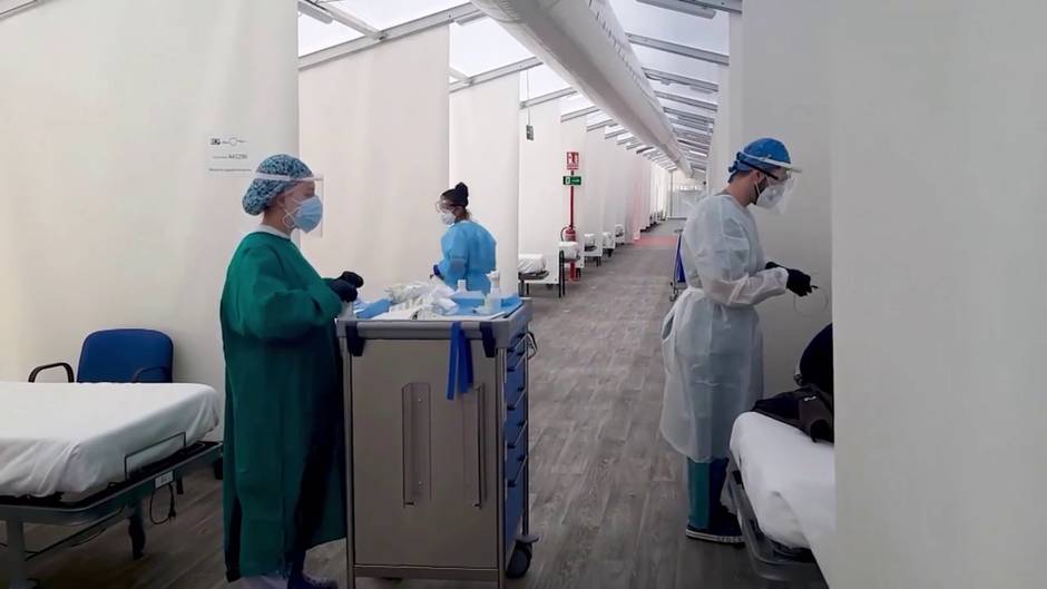 Primeros pacientes Covid en hospitales campaña de la C.Valenciana