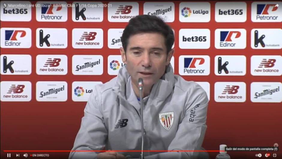 Marcelino avisa sobre su rival en la Copa: "El Ibiza es el mejor de los 102 equipos de la Segunda B"