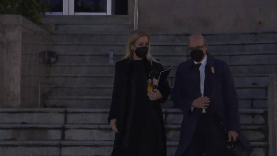 Salida de Cristina Cifuentes de la Audiencia Provincial de Madrid