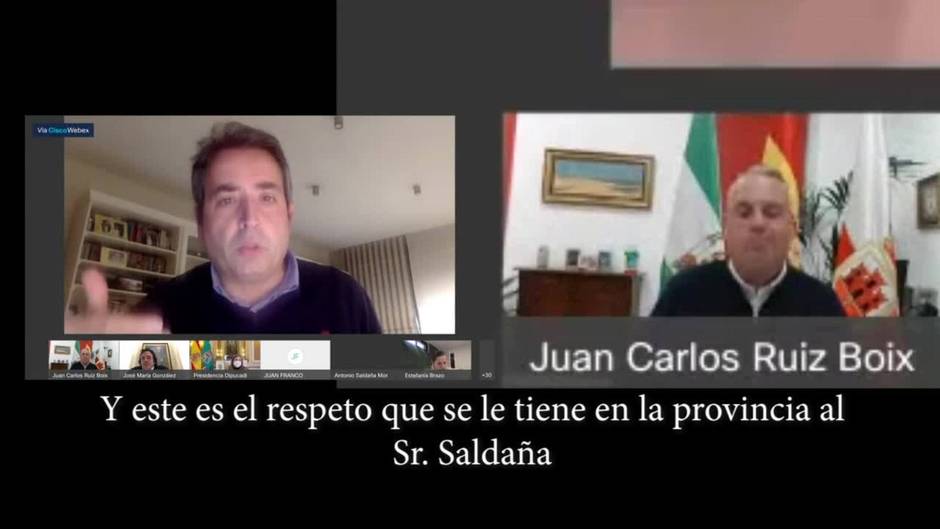 Ruiz Boix se mofa en el directo del pleno de Diputación del positivo en alcohol de Saldaña