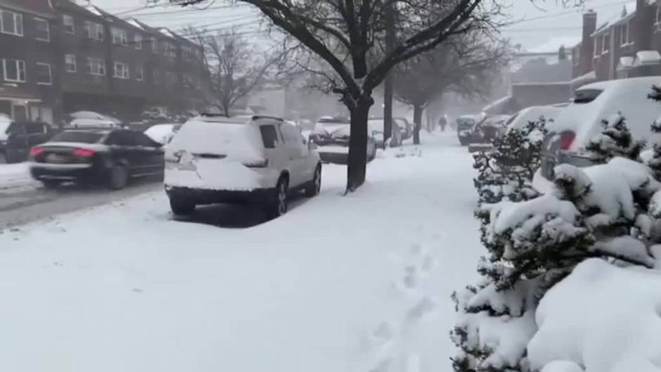 Una fuerte tormenta de nieve amenaza con paralizar Nueva York
