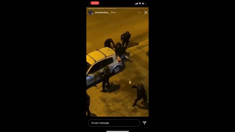 Disturbios en la barriada El Pandero de Jerez