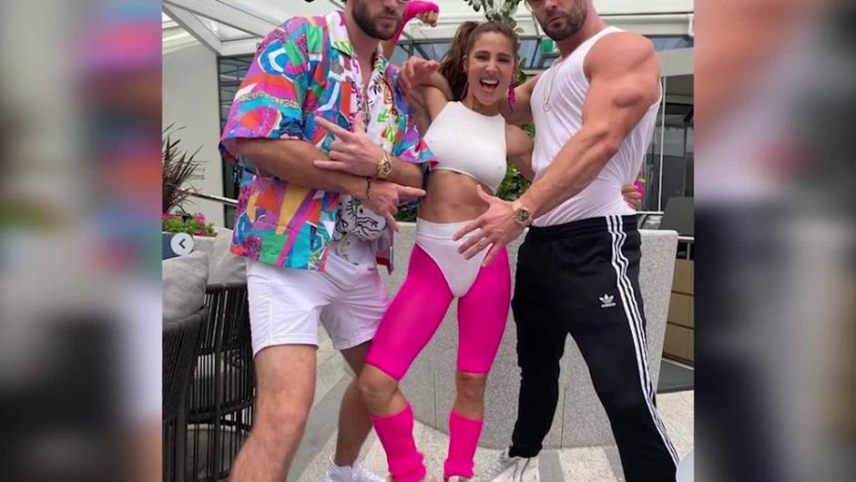 Elsa Pataky y Chris Hemsworth vuelven a los 80 en una fiesta de cumpleaños