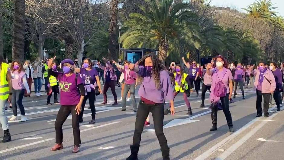 Baile feminista en Málaga