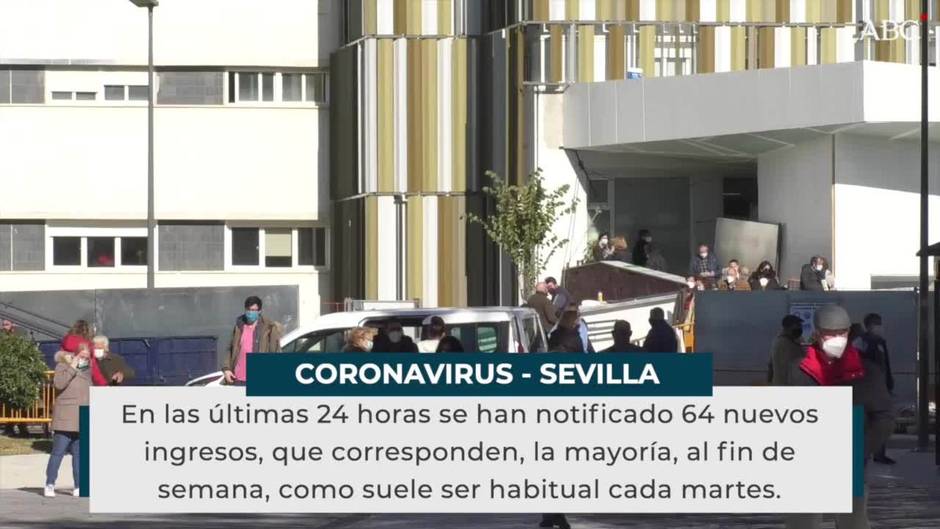 Nuevo repunte de hospitalizados en Sevilla en una jornada con menos de un centenar de contagios