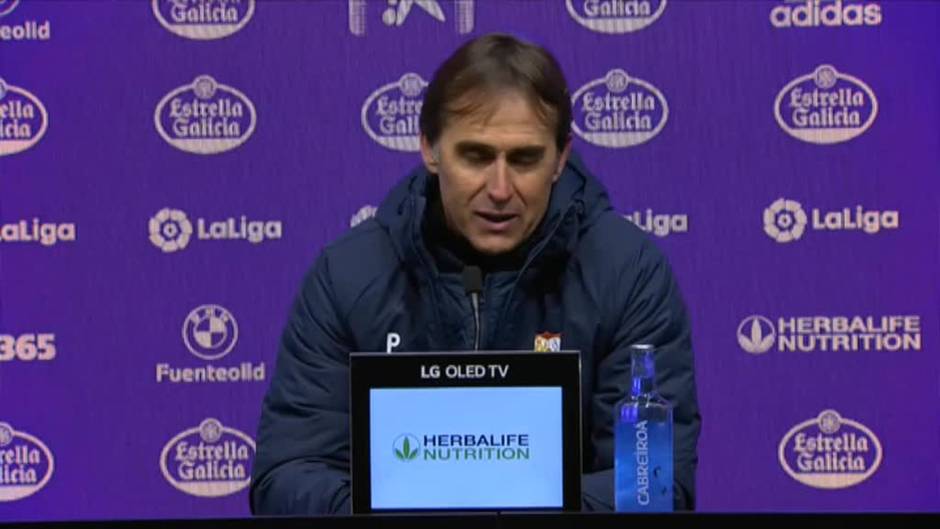 Lopetegui cree que el punto es "injusto" y que el Sevilla mereció ganar