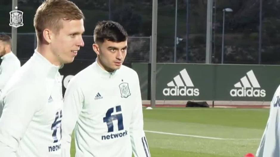 Primer entrenamiento de la selección de cara a los partidos de clasificación para el Mundial de Catar