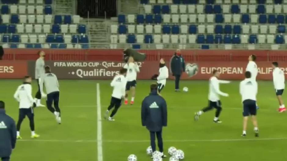 Última sesión de la Selección antes del transcendente partido ante Georgia