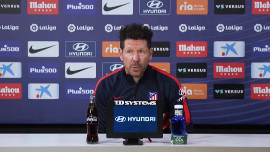 Simeone: "Enfocamos toda la semana pensando en el encuentro contra el Eibar"