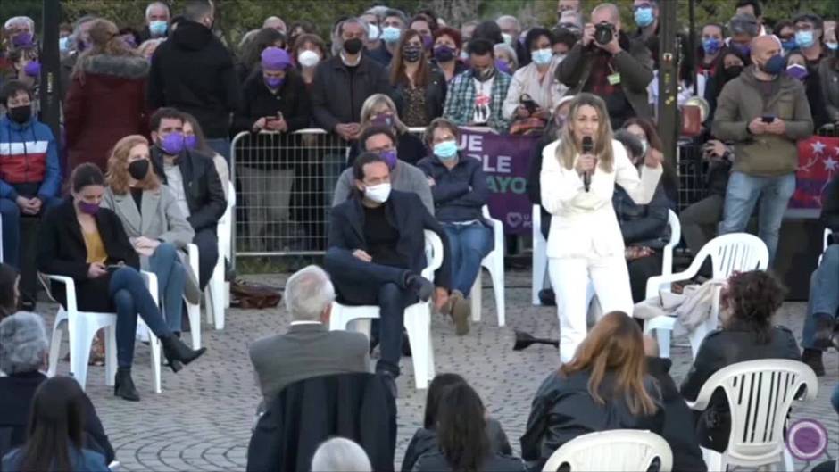 Yolanda Díaz alerta de que está en juego "que gobierne Vox" en Madrid