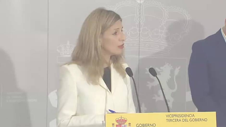 Yolanda Díaz: "Vamos a agotar la legislatura, el presidente y yo vamos a cuidar esta coalición"