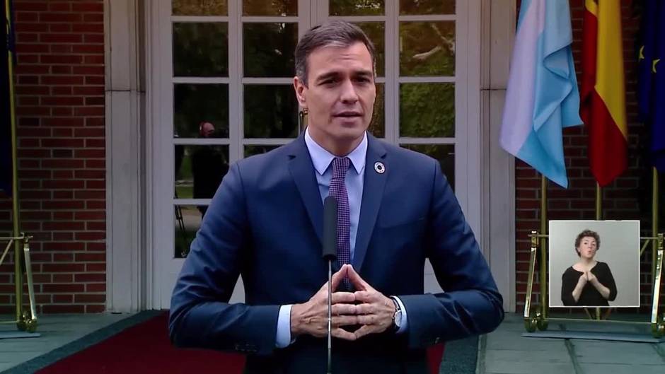 Pedro Sánchez: "El estado de alarma es el pasado"