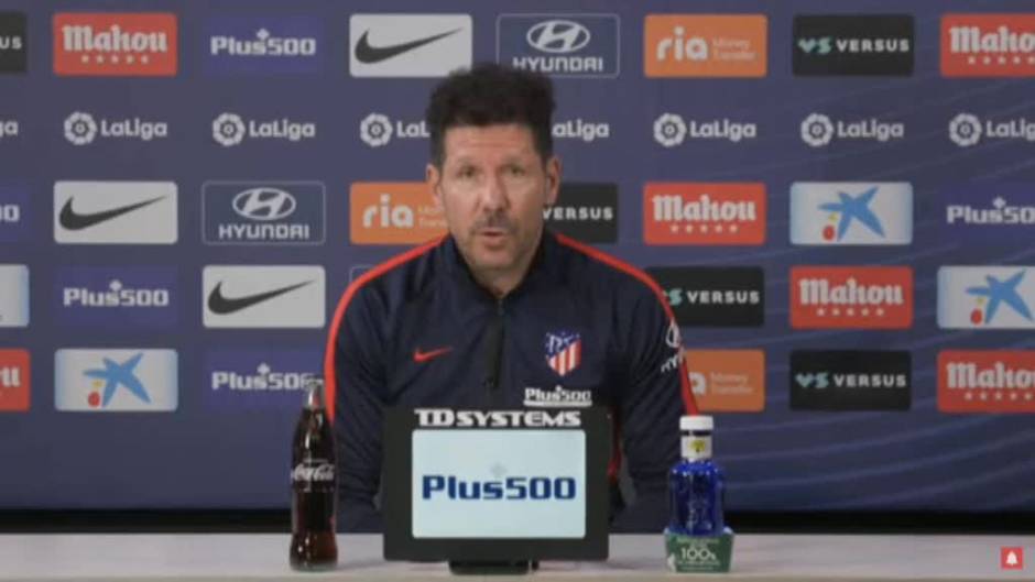 Simeone: "Entramos en la zona Suárez, está acostumbrado a estos partidos"