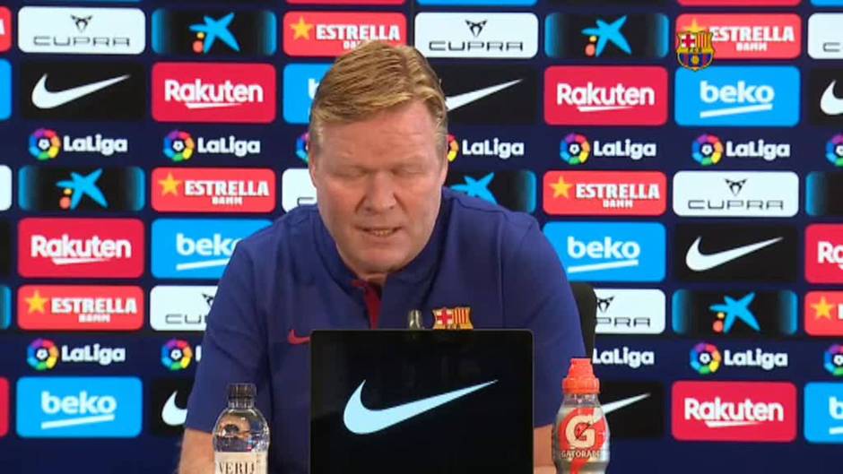 Koeman dice que quiere y puede seguir en el Barça siempre que tenga la confianza del club