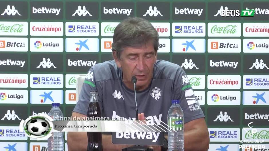 Pellegrini y el Betis 21-22: "El lunes veremos la planificación"