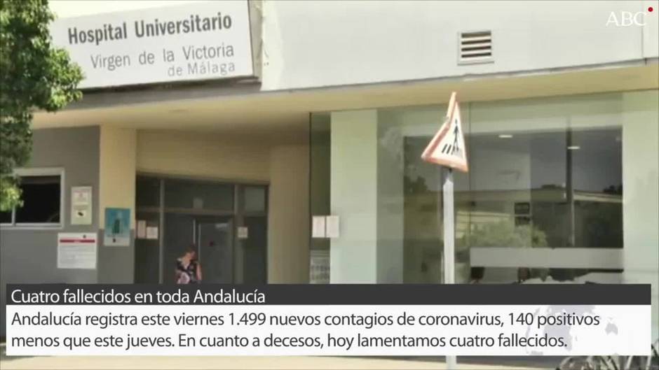 Menos pacientes Covid a pesar del aumento de contagios en Andalucía