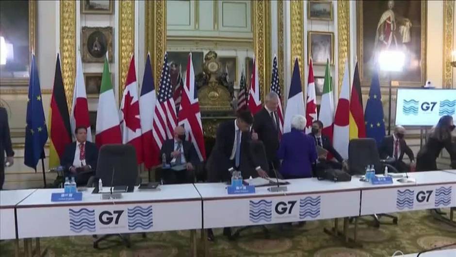 Los ministros de finanzas del G-7 acuerdan en Londres reformar el sistema fiscal global