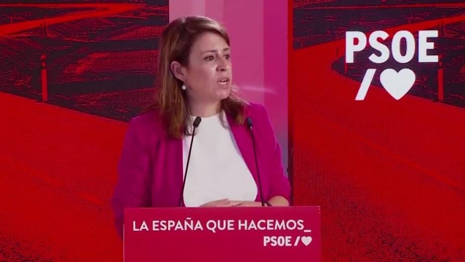 Lastra ve a Casado "cada vez más" en manos de "Vox y de Aznar"