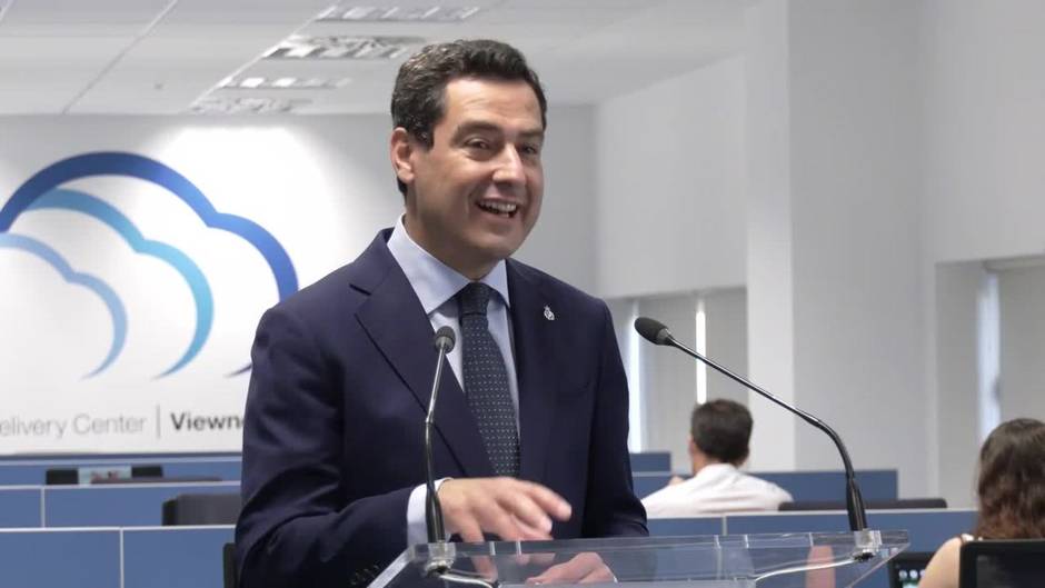 Moreno expresa su "firme determinación" de que Andalucía sea polo de proyectos tecnológicos