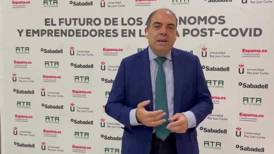 El presidente de ATA, Lorenzo Amor, valora los datos del paro